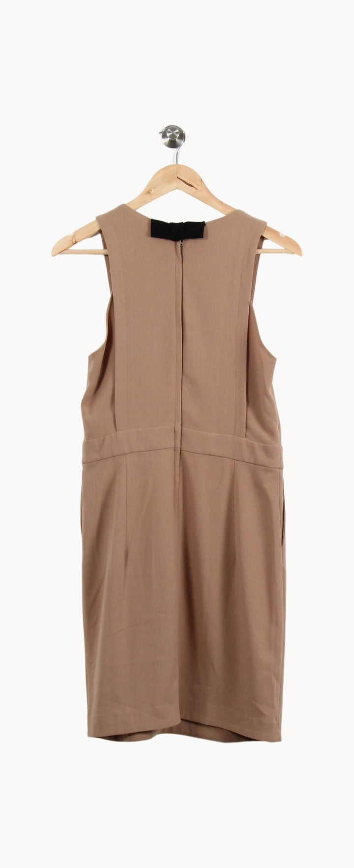Robe Droite Beige - Taille L/40 de la marque Claudie Pierlot | PARAD46465 - Vendu par Paradigme - Image 4