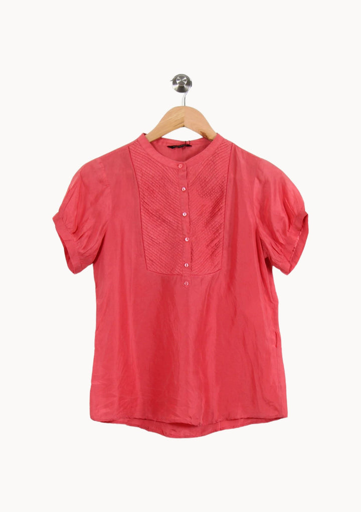 Blouse Rose - Taille M/38 de la marque Tara Jarmon | PARAD46467 - Vendu par Paradigme - Image 2