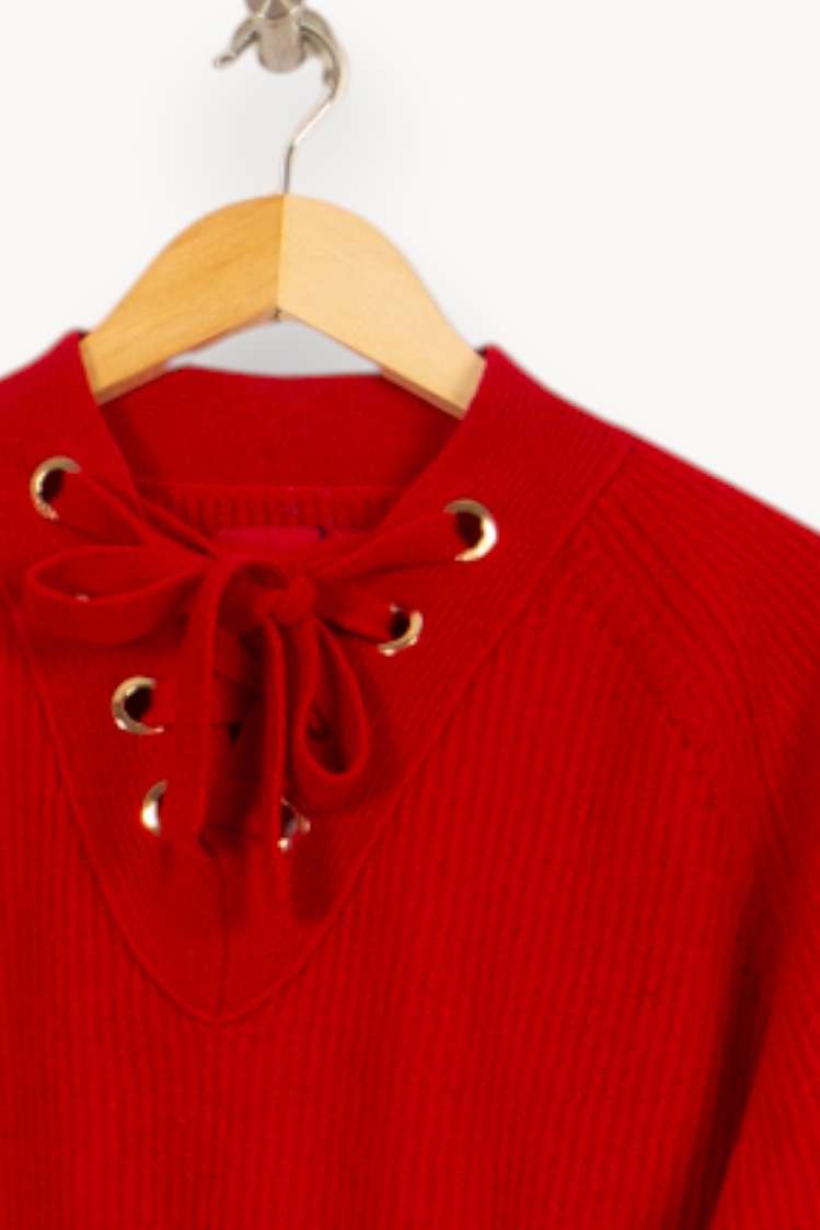 Pull Rouge - Taille M/38 de la marque Zadig&Voltaire | PARAD46484 - Vendu par Paradigme - Image 3