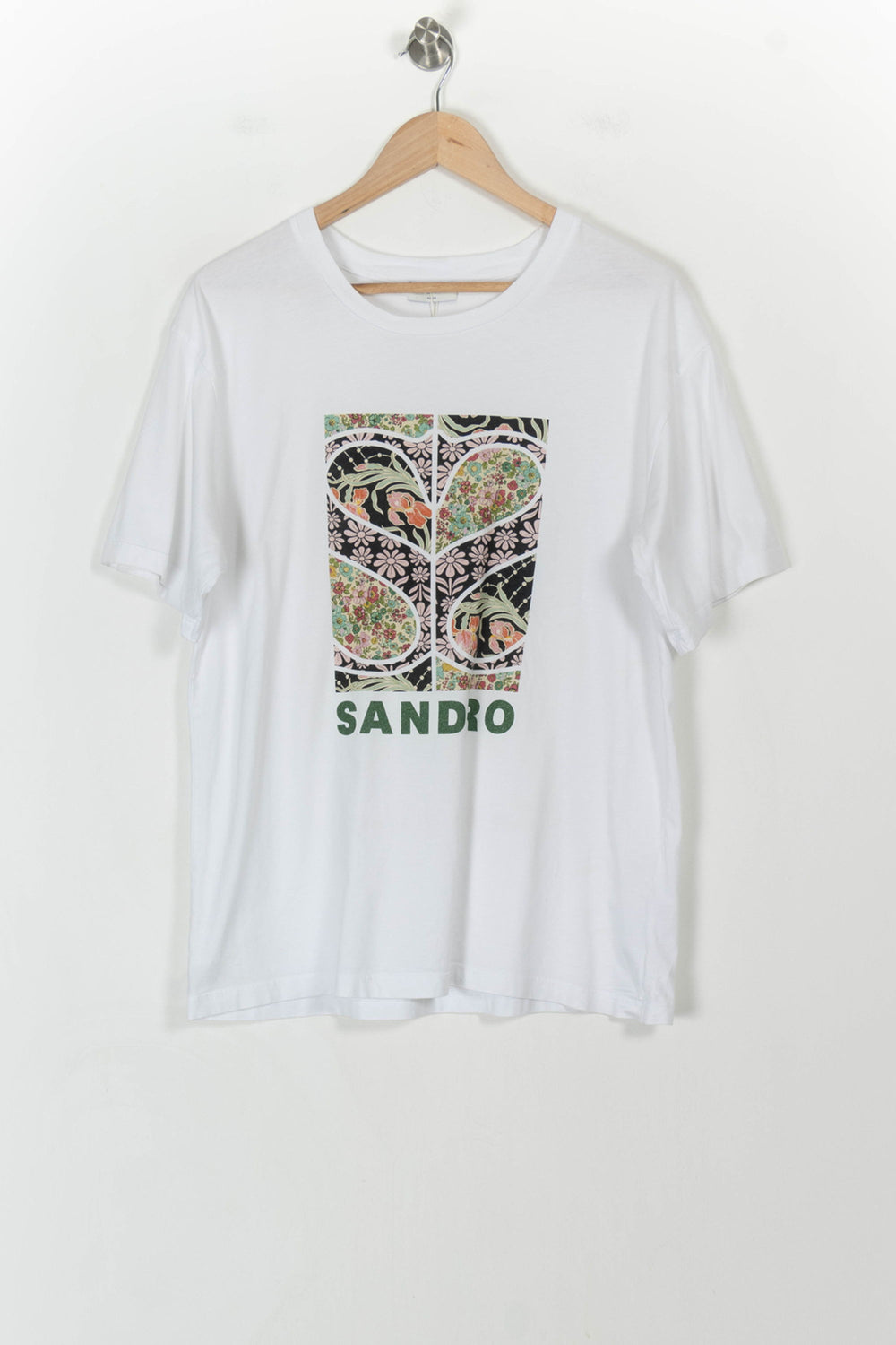 Tee-shirt Blanc - Taille L/40 de la marque Sandro | PARAD46486 - Vendu par Paradigme - Image 2