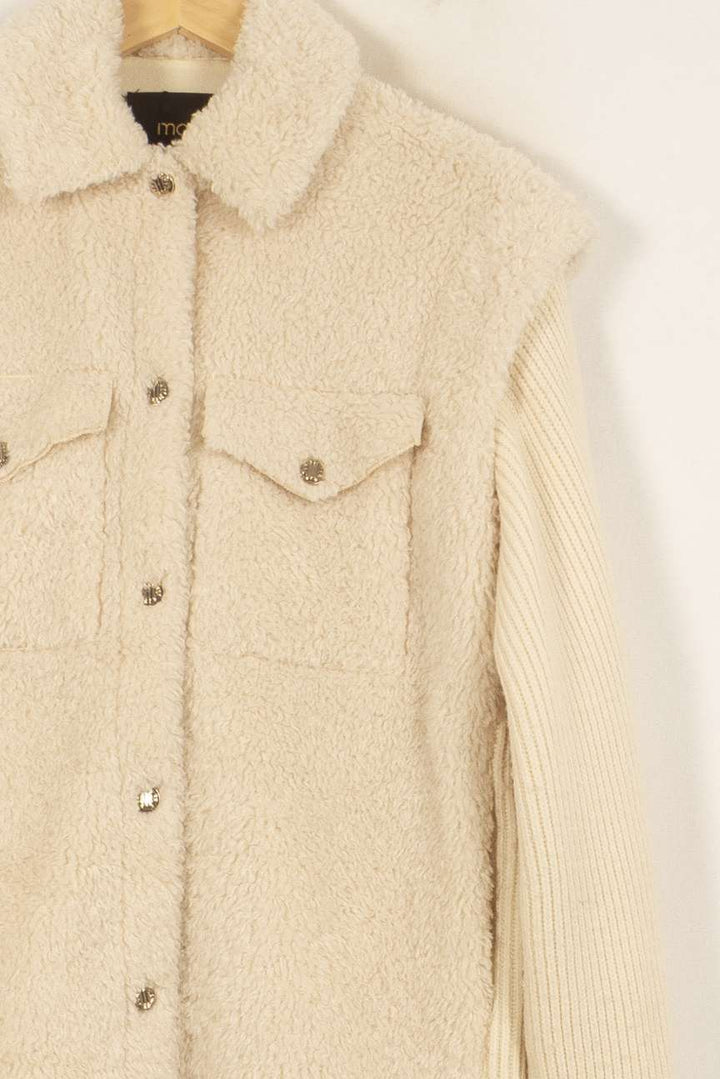 Surchemise Beige - Taille S/36 de la marque Maje | PARAD46498 - Vendu par Paradigme - Image 3
