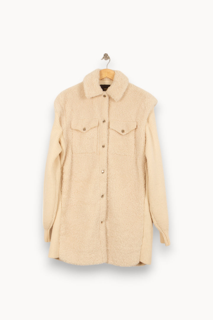 Surchemise Beige - Taille S/36 de la marque Maje | PARAD46498 - Vendu par Paradigme - Image 5