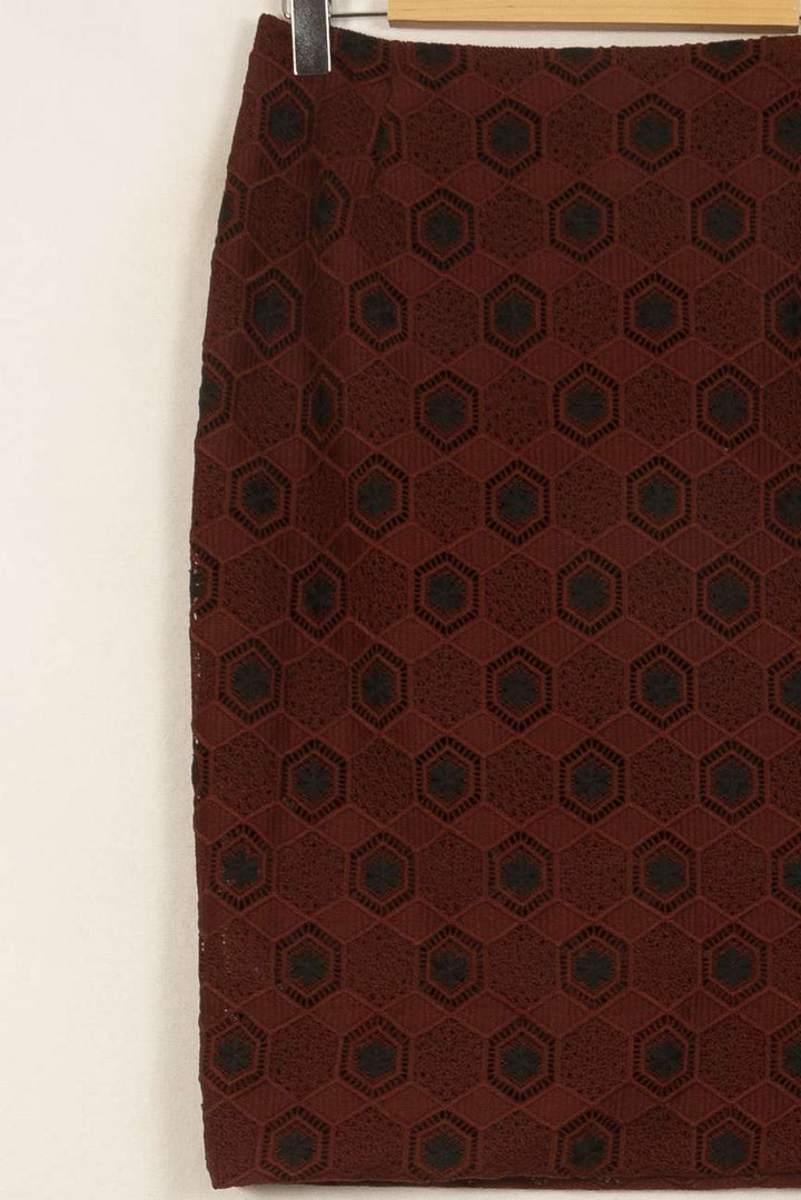 Jupe Crayon Marron - Taille L/40 de la marque Sandro | PARAD46499 - Vendu par Paradigme - Image 7