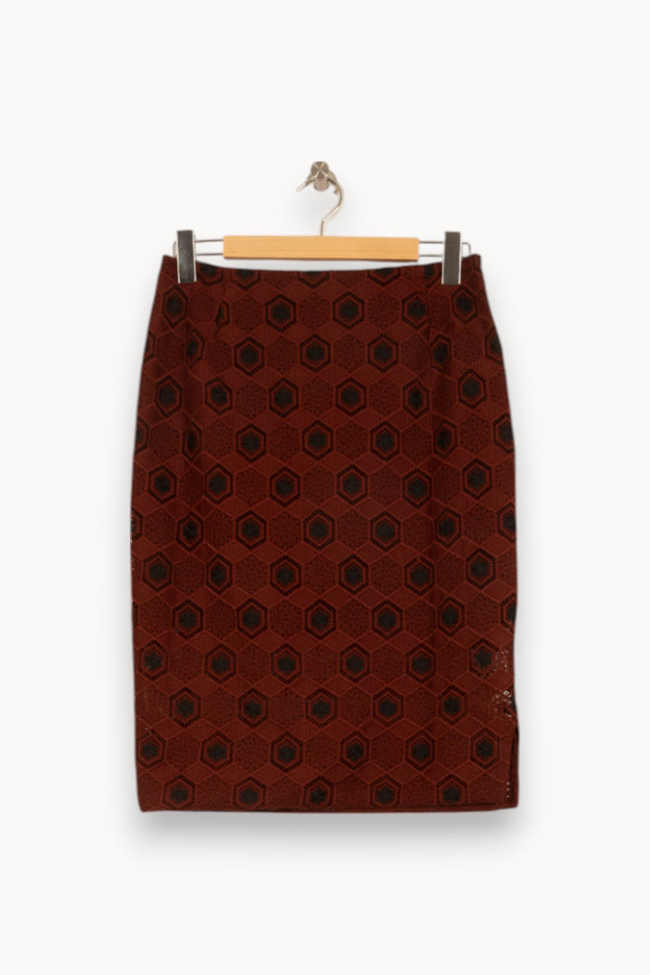 Jupe Crayon Marron - Taille L/40 de la marque Sandro | PARAD46499 - Vendu par Paradigme - Image 2