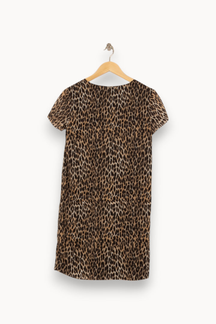 Robe droite Léopard - Taille S/36 de la marque IKKS | PARAD46507 - Vendu par Paradigme - Image 4