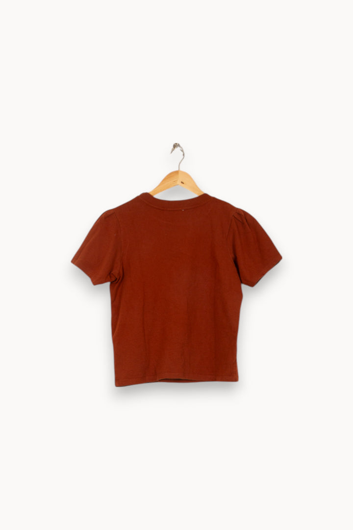 T-shirt Marron - Taille S/36 de la marque Sessùn | PARAD46524 - Vendu par Paradigme - Image 4