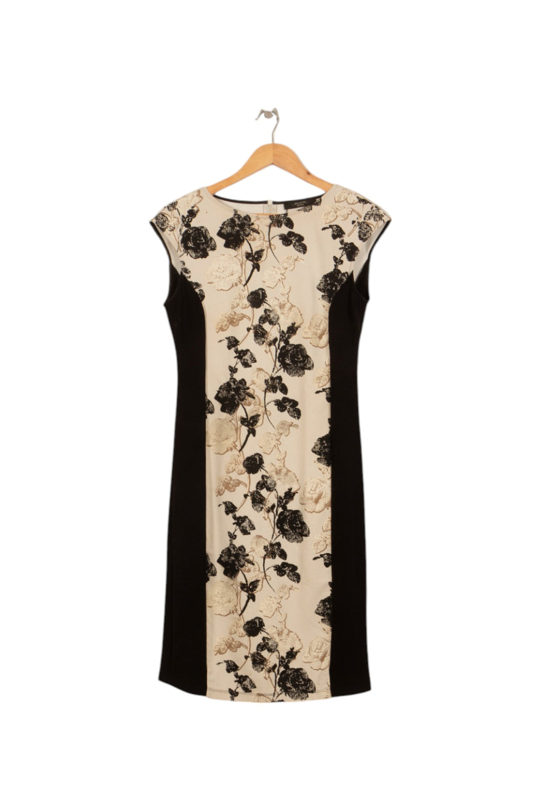 Robe Midi Noire et Beige - Taille S/36 de la marque Weekend Max Mara | PARAD46525 - Vendu par Paradigme - Image 5