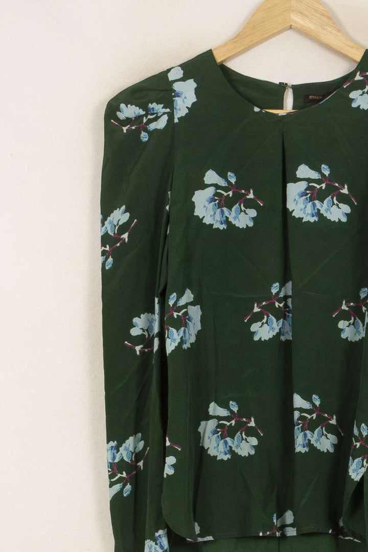Blouse Verte et Bleue - Taille S/36 de la marque Maje | PARAD46531 - Vendu par Paradigme - Image 3