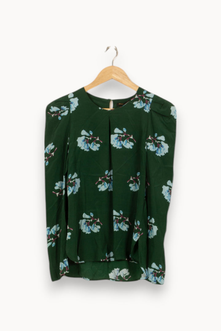 Blouse Verte et Bleue - Taille S/36 de la marque Maje | PARAD46531 - Vendu par Paradigme - Image 2