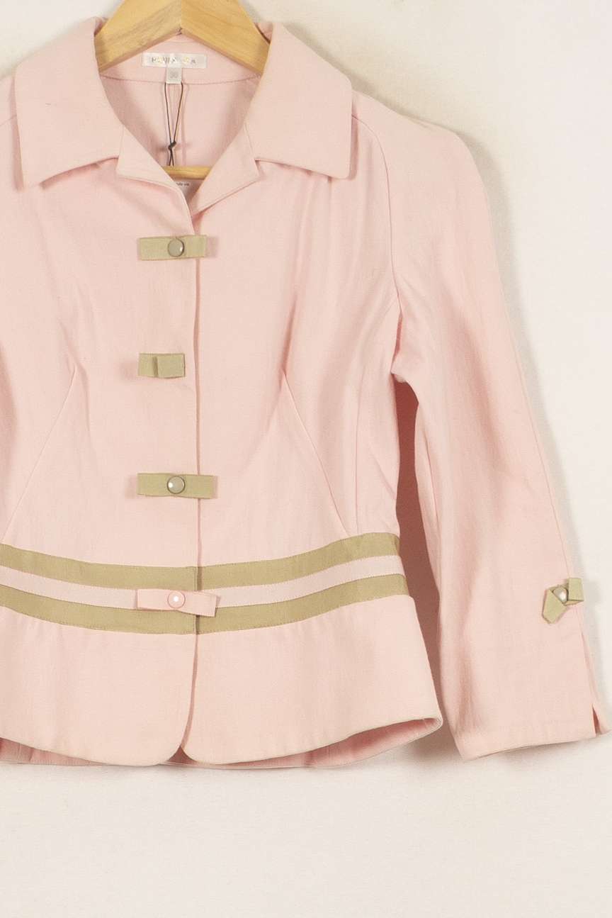 Veste Rose et Beige - Taille M/38 de la marque Paule Ka | PARAD46534 - Vendu par Paradigme - Image 3