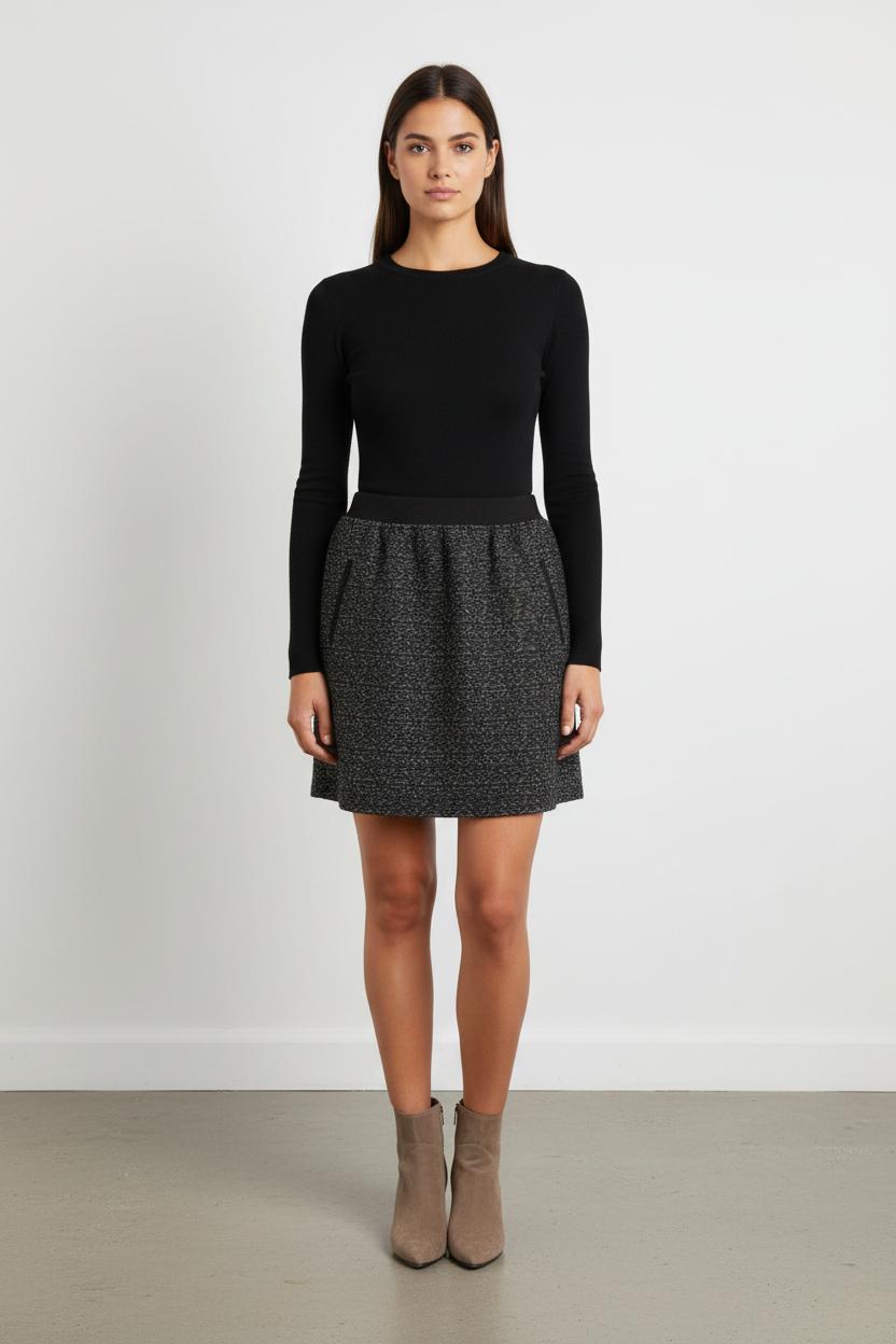 Jupe Courte Grise - Taille S/36