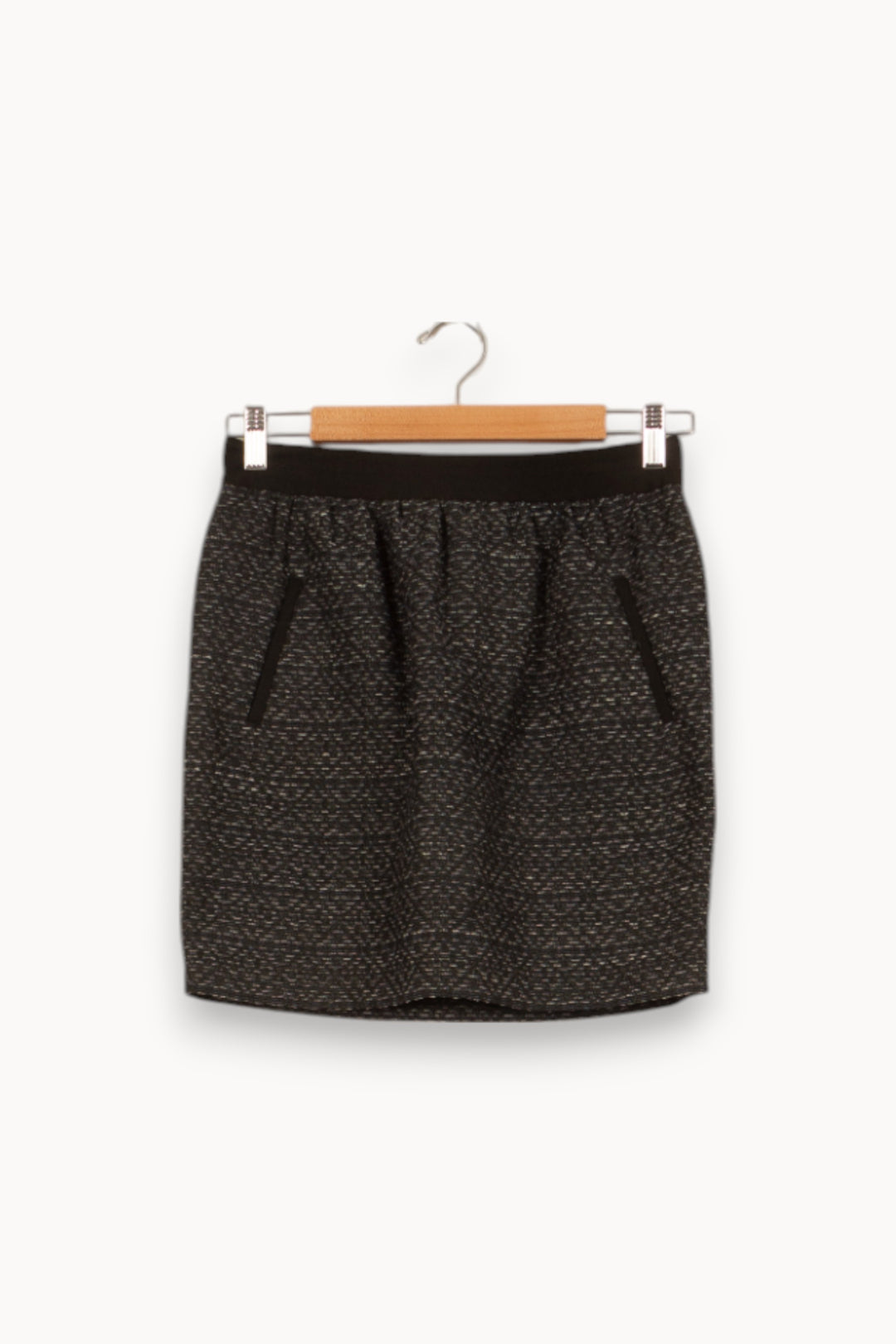 Jupe Courte Grise - Taille S/36 de la marque Comptoir des Cotonniers | PARAD46535 - Vendu par Paradigme - Image 2