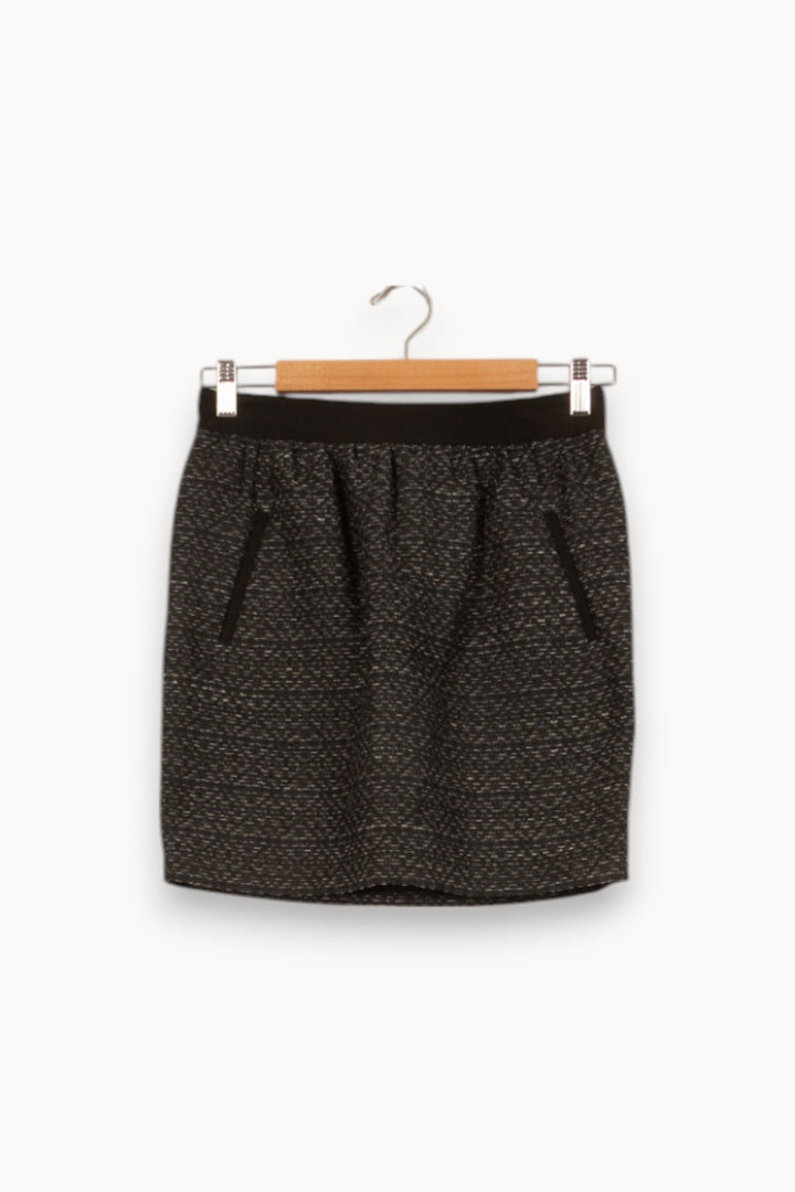 Jupe Courte Grise - Taille S/36 de la marque Comptoir des Cotonniers | PARAD46535 - Vendu par Paradigme - Image 2