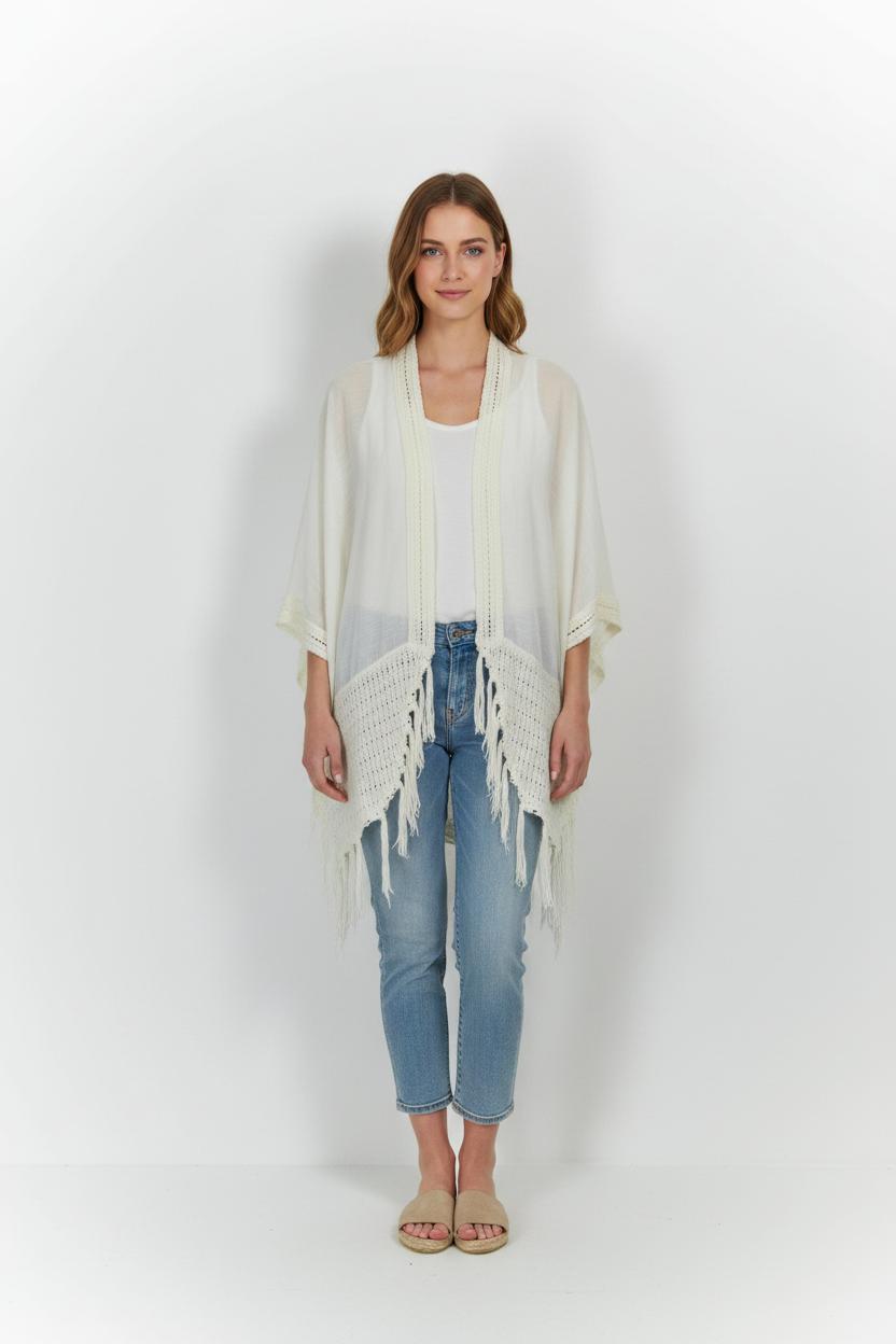 Kimono Blanc - Taille T.U. de la marque Bérénice | PARAD46544 - Vendu par Paradigme - Image 1