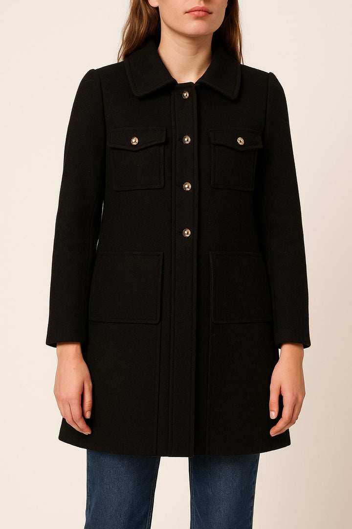 Manteau Noir - Taille XS/34 de la marque ba&sh | PARAD46547 - Vendu par Paradigme - Image 1