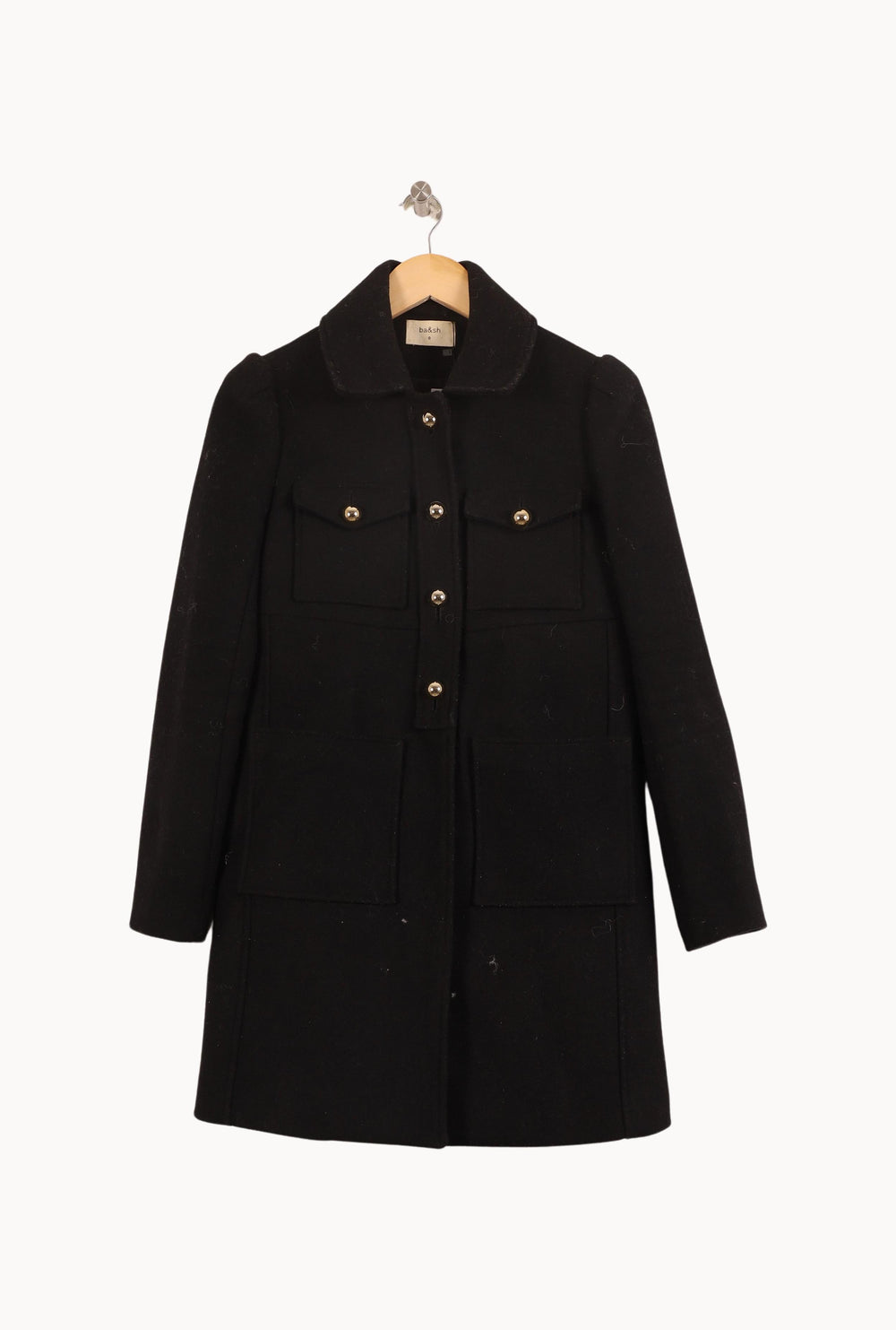 Manteau Noir - Taille XS/34 de la marque ba&sh | PARAD46547 - Vendu par Paradigme - Image 2