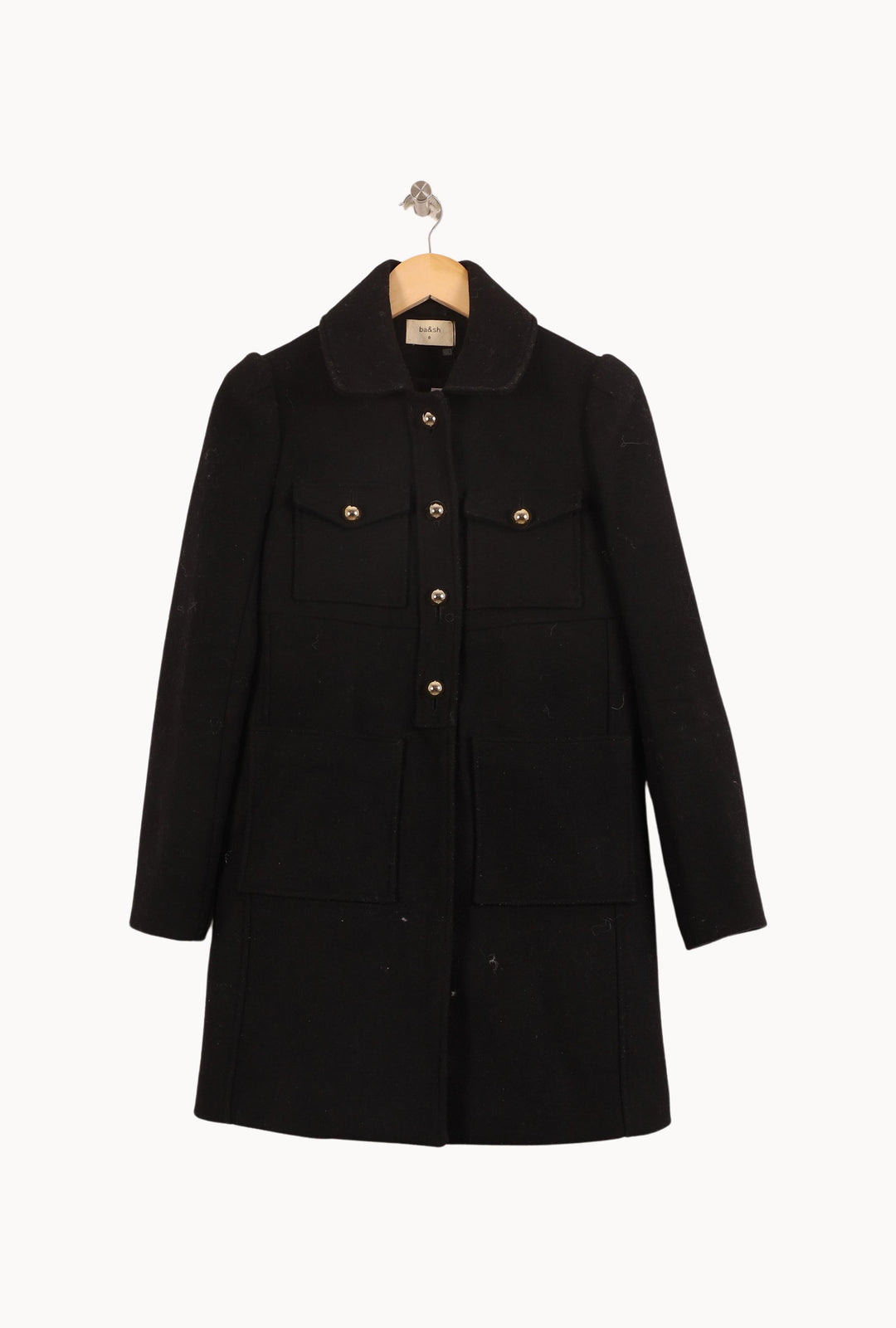 Manteau Noir - Taille XS/34 de la marque ba&sh | PARAD46547 - Vendu par Paradigme - Image 2