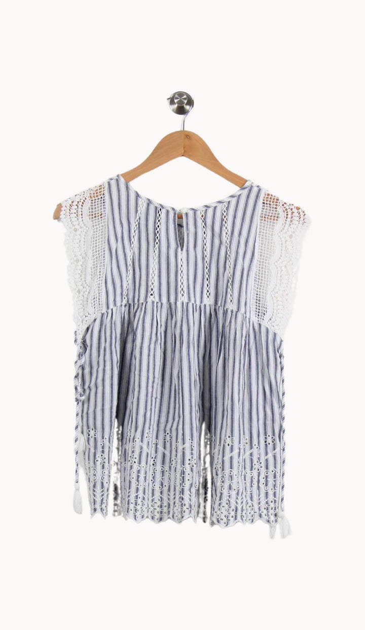 Blouse Bleu et Blanc - Taille S/36 de la marque Bérénice | PARAD46548 - Vendu par Paradigme - Image 4