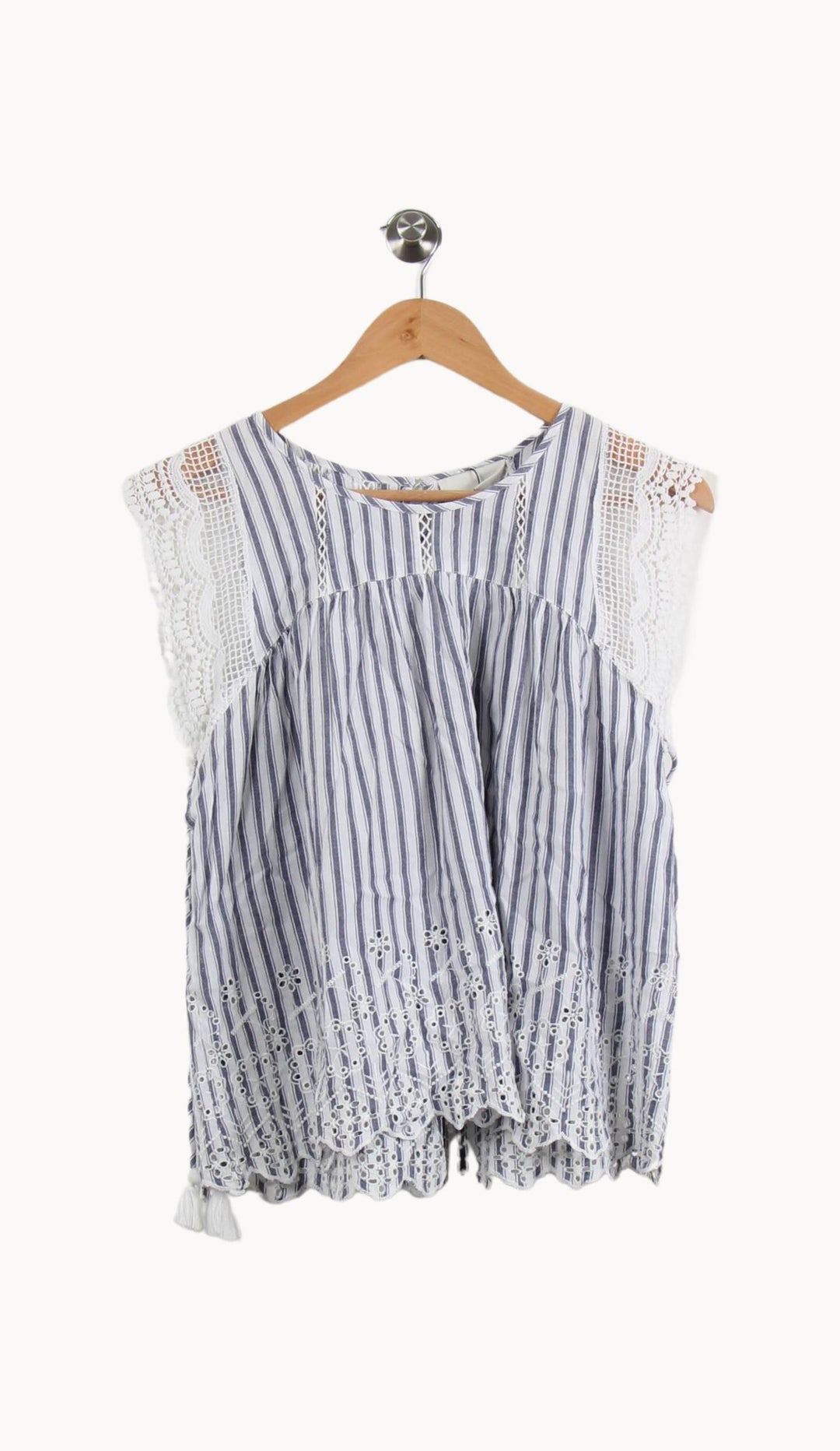 Blouse Bleu et Blanc - Taille S/36 de la marque Bérénice | PARAD46548 - Vendu par Paradigme - Image 2