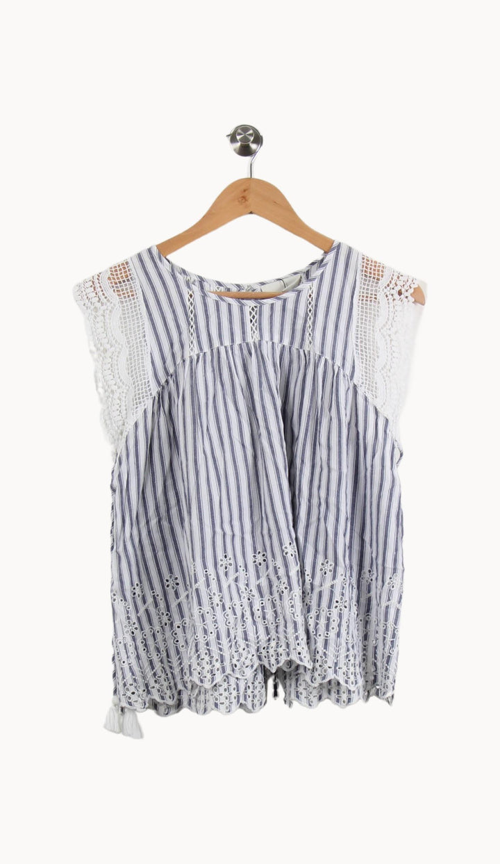 Blouse Bleu et Blanc - Taille S/36 de la marque Bérénice | PARAD46548 - Vendu par Paradigme - Image 2