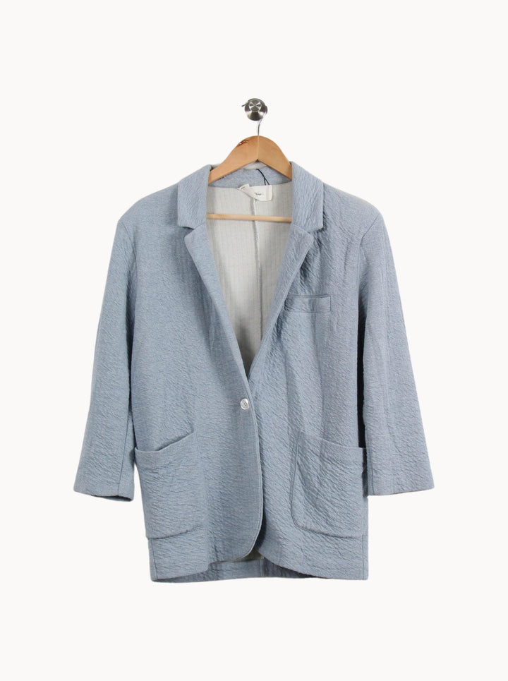 Blazer Bleu - Taille XS/34 de la marque American Vintage | PARAD46549 - Vendu par Paradigme - Image 2