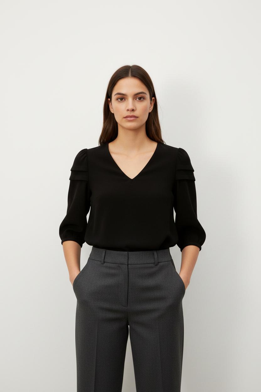 Blouse Noire - Taille XS/34
