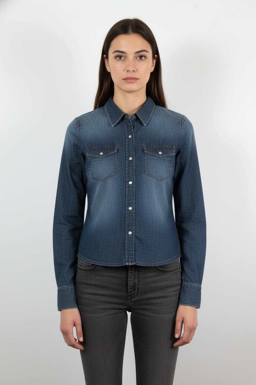 Chemise en Jean Bleue - Taille S/36