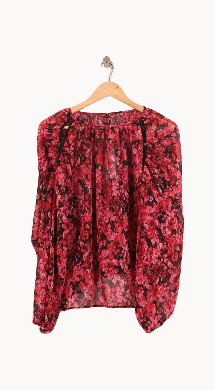 Blouse Rose et Noire - Taille L/40 de la marque IKKS | PARAD46564 - Vendu par Paradigme - Image 4