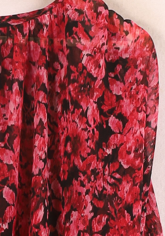 Blouse Rose et Noire - Taille L/40 de la marque IKKS | PARAD46564 - Vendu par Paradigme - Image 3