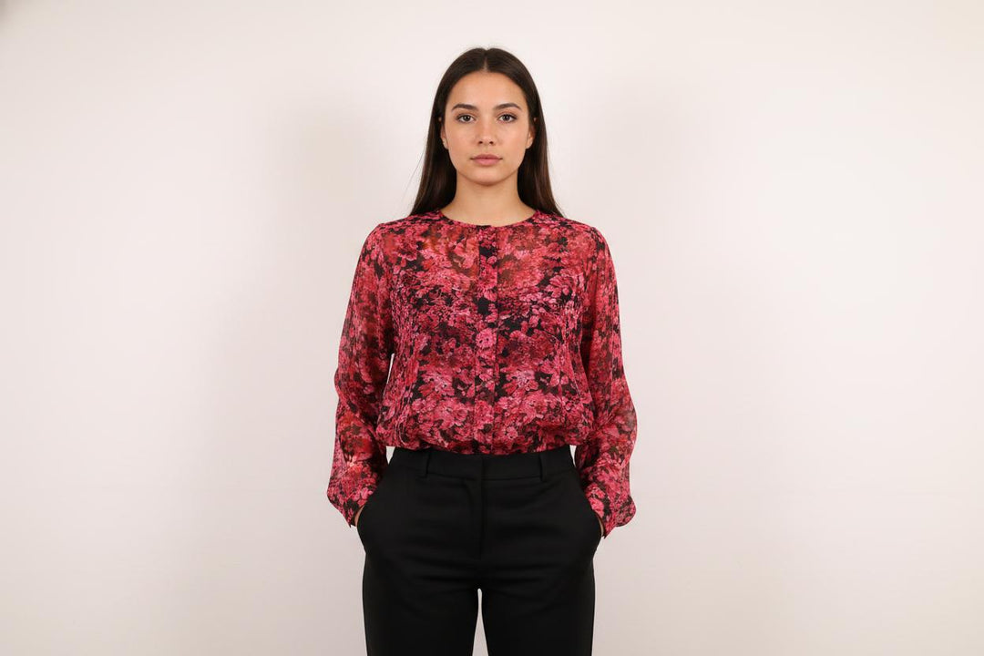 Blouse Rose et Noire - Taille L/40