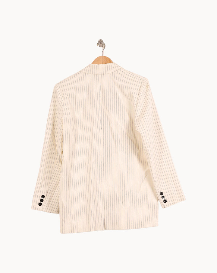 Blazer Blanc et Beige - Taille L/40 de la marque Bérénice | PARAD46565 - Vendu par Paradigme - Image 4
