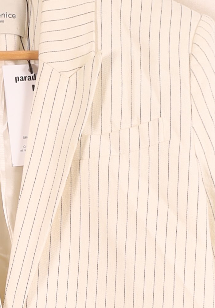 Blazer Blanc et Beige - Taille L/40 de la marque Bérénice | PARAD46565 - Vendu par Paradigme - Image 3