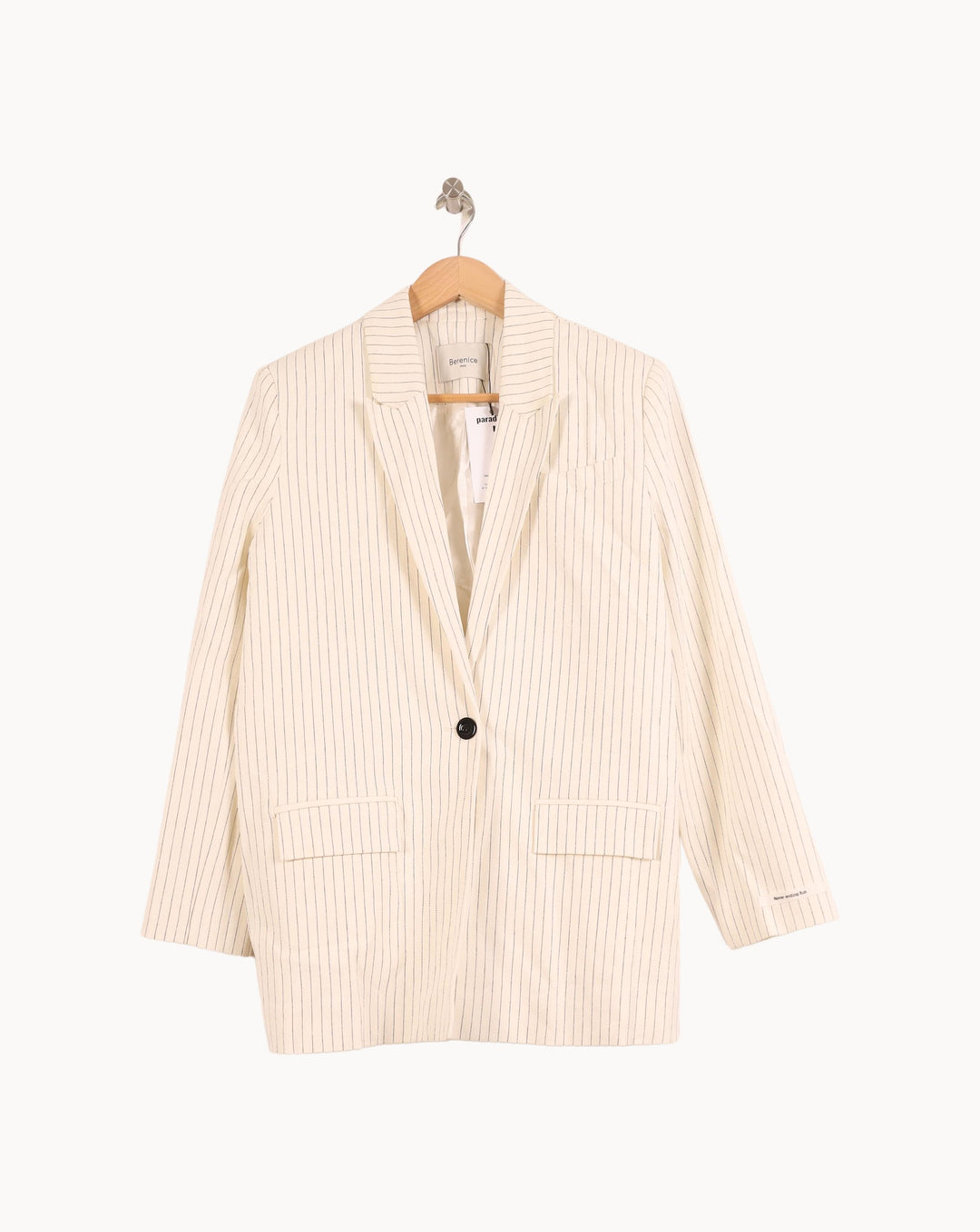 Blazer Blanc et Beige - Taille L/40 de la marque Bérénice | PARAD46565 - Vendu par Paradigme - Image 2