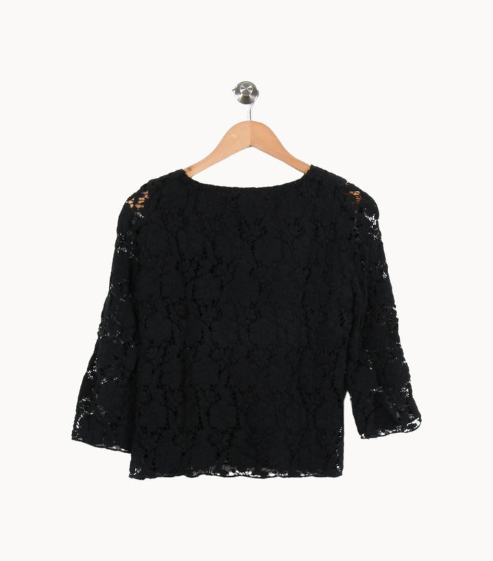 Blouse Noire - Taille M/38 de la marque ba&sh | PARAD46571 - Vendu par Paradigme - Image 4