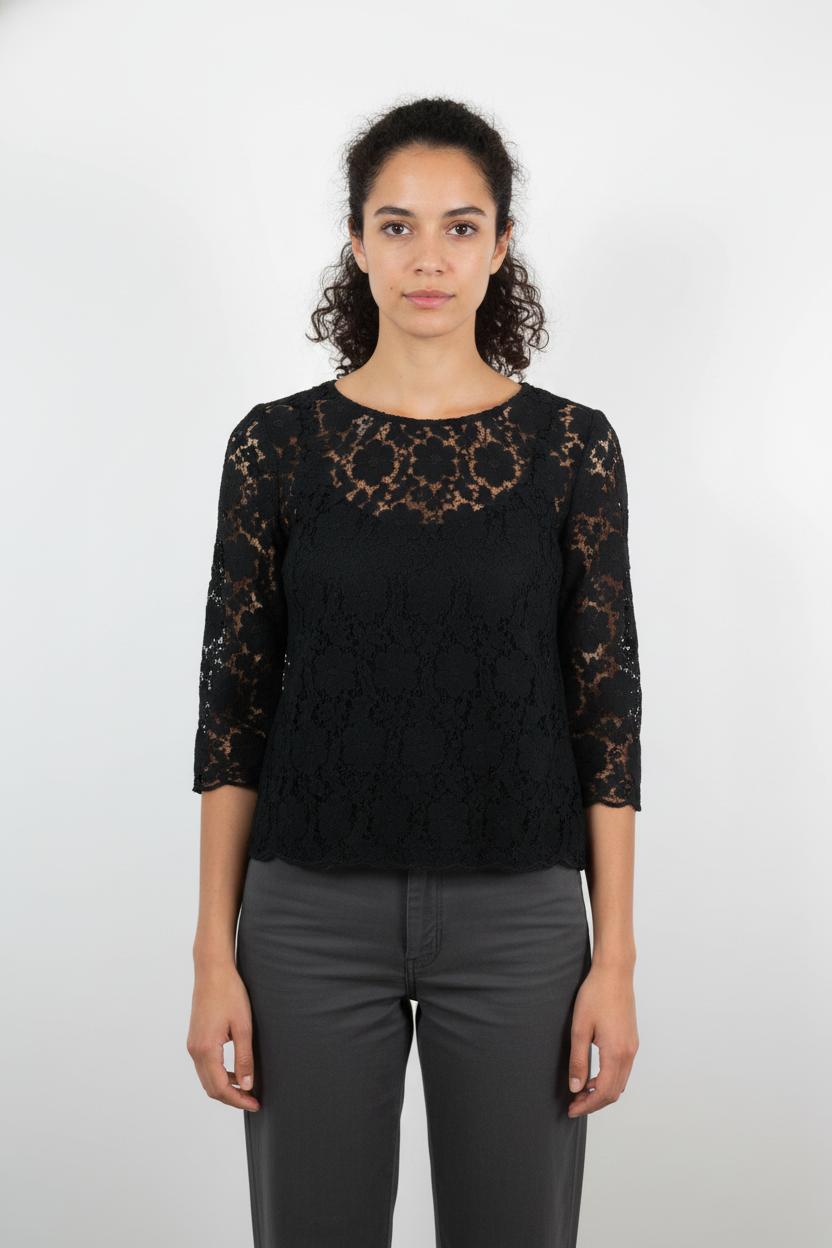 Blouse Noire - Taille M/38