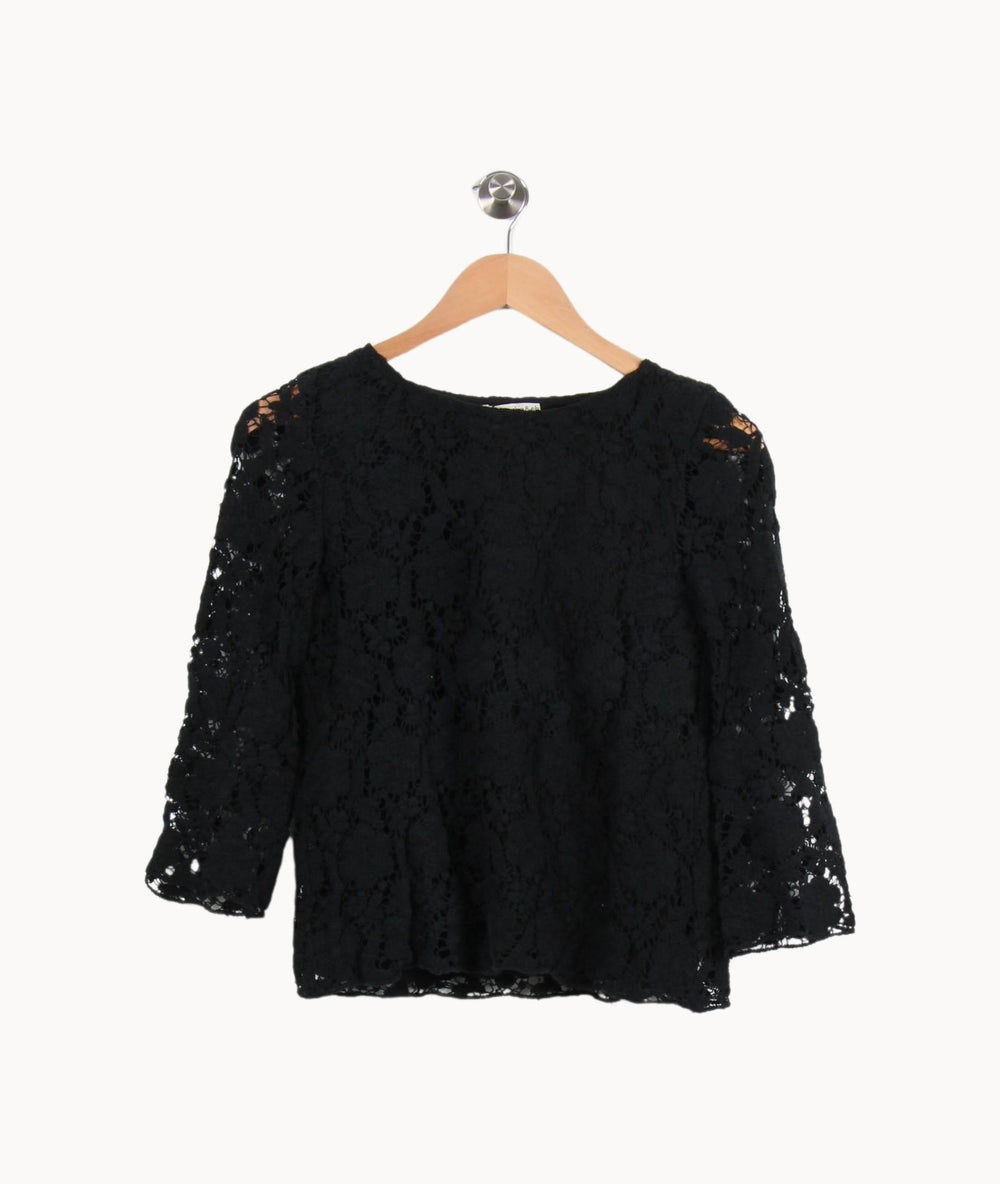 Blouse Noire - Taille M/38 de la marque ba&sh | PARAD46571 - Vendu par Paradigme - Image 2