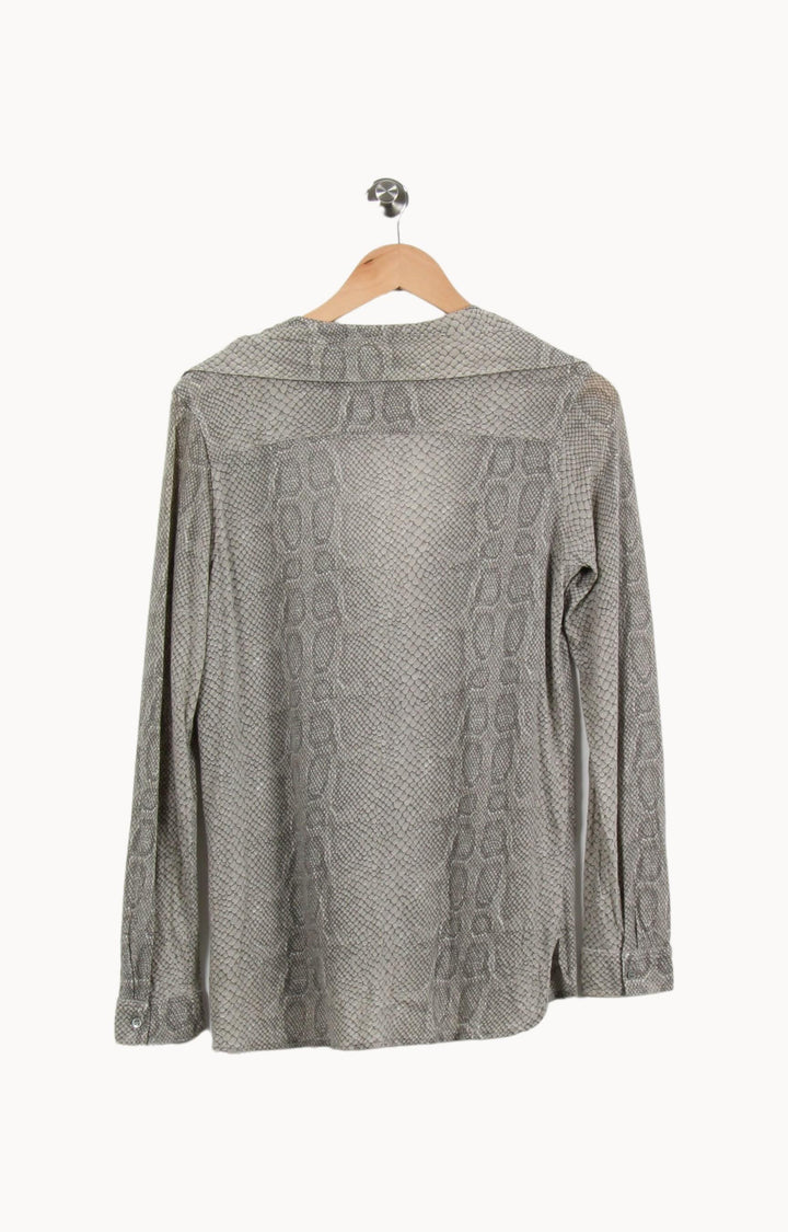 Chemise Grise - Taille L/40 de la marque Majestic Filatures | PARAD46572 - Vendu par Paradigme - Image 4