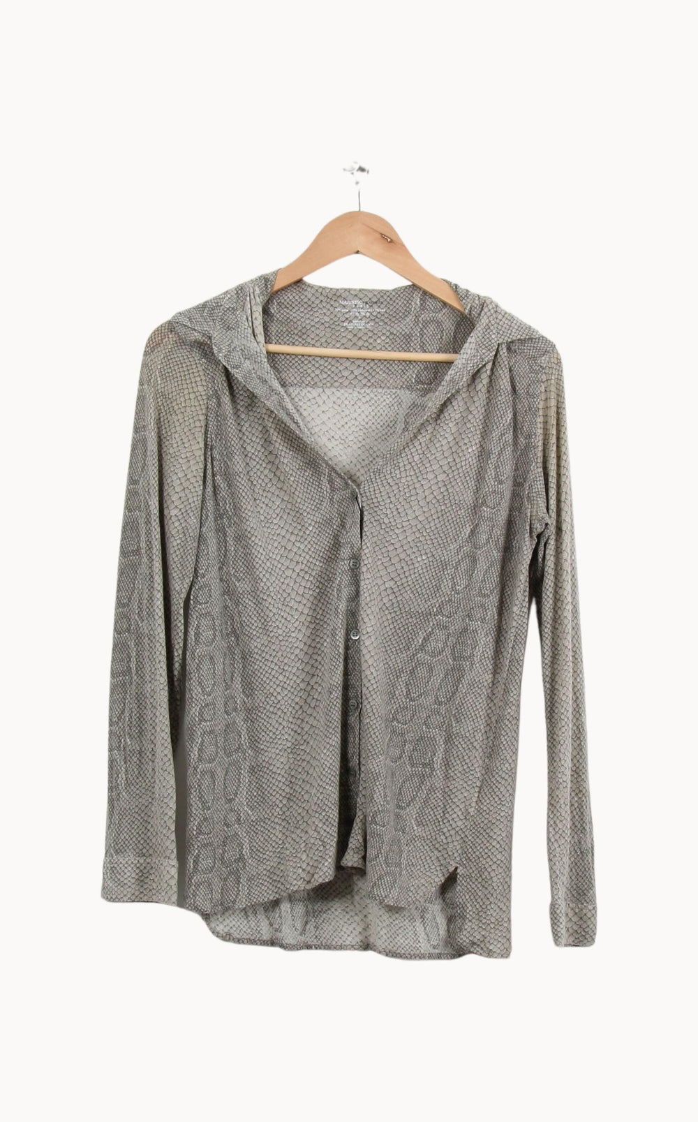 Chemise Grise - Taille L/40 de la marque Majestic Filatures | PARAD46572 - Vendu par Paradigme - Image 2