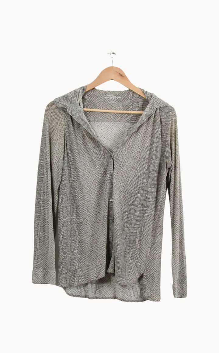 Chemise Grise - Taille L/40 de la marque Majestic Filatures | PARAD46572 - Vendu par Paradigme - Image 2