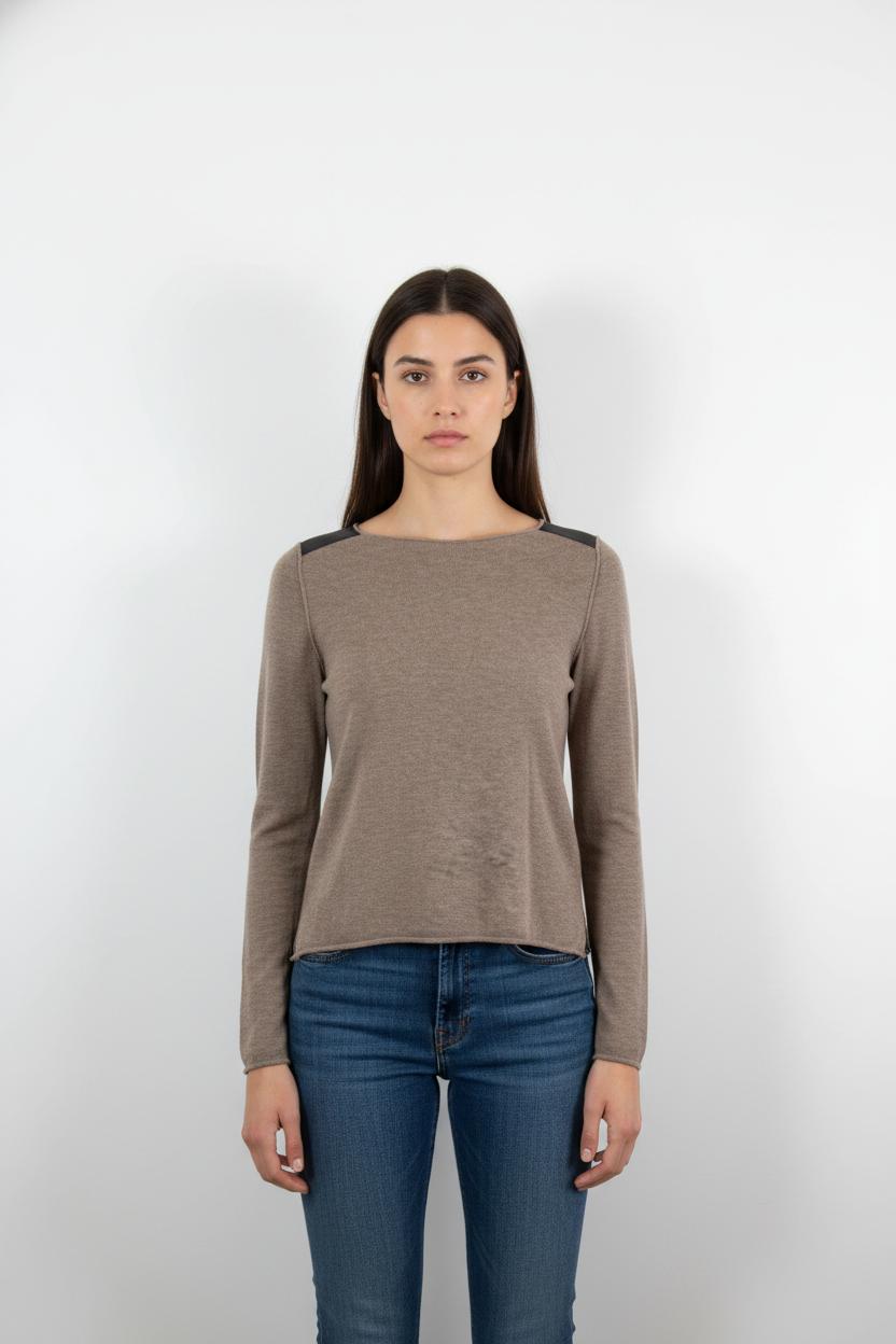Pull Beige et Noir - Taille S/36