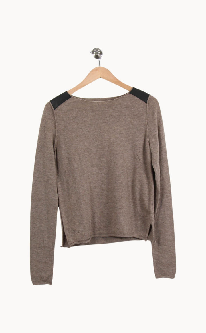 Pull Beige et Noir - Taille S/36 de la marque Zadig&Voltaire | PARAD46573 - Vendu par Paradigme - Image 2