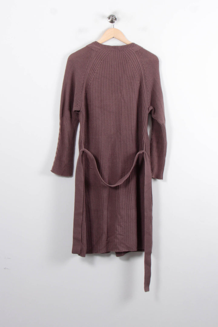 Cardigan Long Marron - Taille S/36 de la marque ZAPA | PARAD46575 - Vendu par Paradigme - Image 4