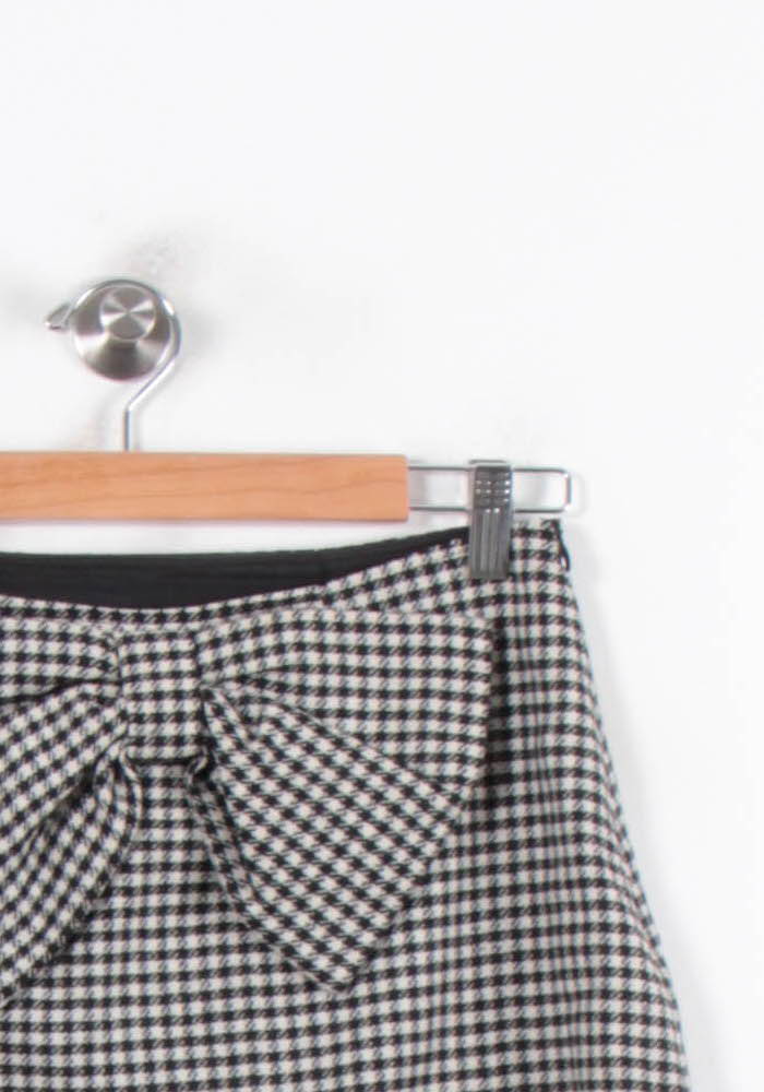 Jupe Courte Noire et Blanche - Taille M/38 de la marque Claudie Pierlot | PARAD46578 - Vendu par Paradigme - Image 3