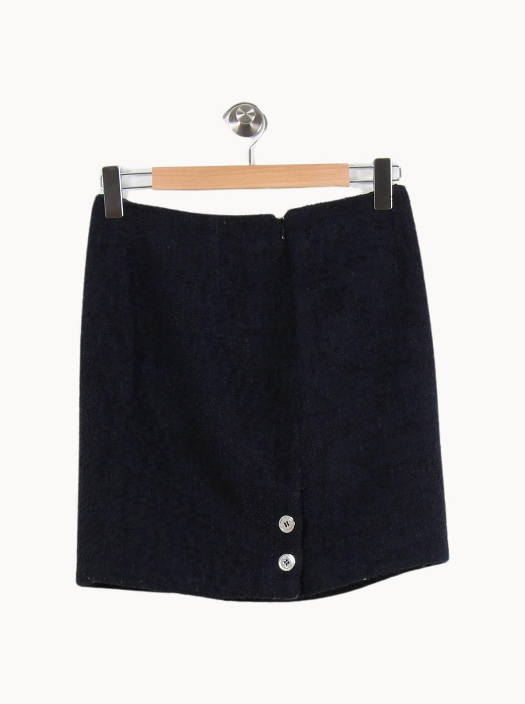 Jupe Droite Bleue - Taille M/38 de la marque Claudie Pierlot | PARAD46583 - Vendu par Paradigme - Image 4
