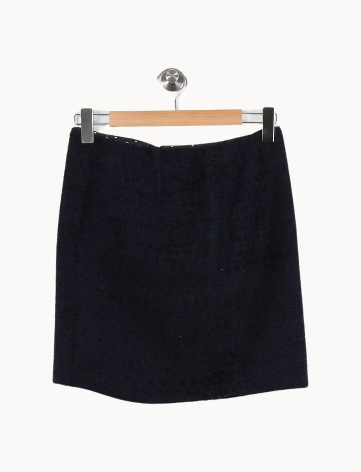 Jupe Droite Bleue - Taille M/38 de la marque Claudie Pierlot | PARAD46583 - Vendu par Paradigme - Image 2