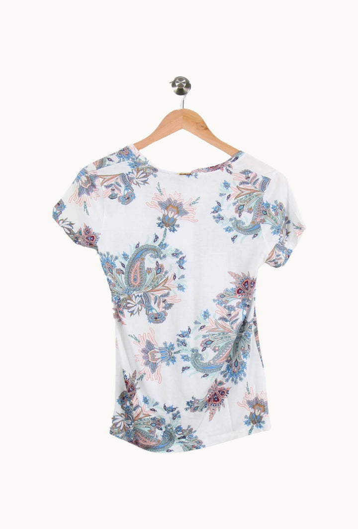 Tee-shirt Blanc et Bleu - Taille S/36 de la marque One Step | PARAD46587 - Vendu par Paradigme - Image 4