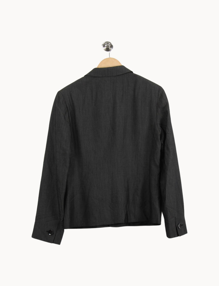 Blazer Gris - Taille XL/42 de la marque Max Mara | PARAD46589 - Vendu par Paradigme - Image 4
