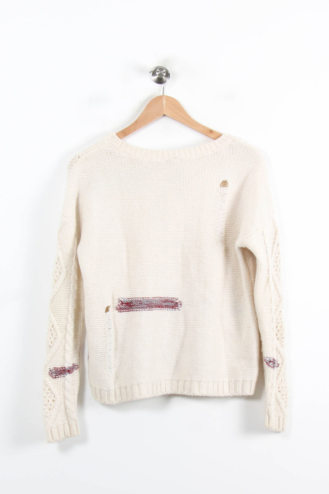 Pull Blanc et Bordeaux - Taille S/36 de la marque Bérénice | PARAD46594 - Vendu par Paradigme - Image 4