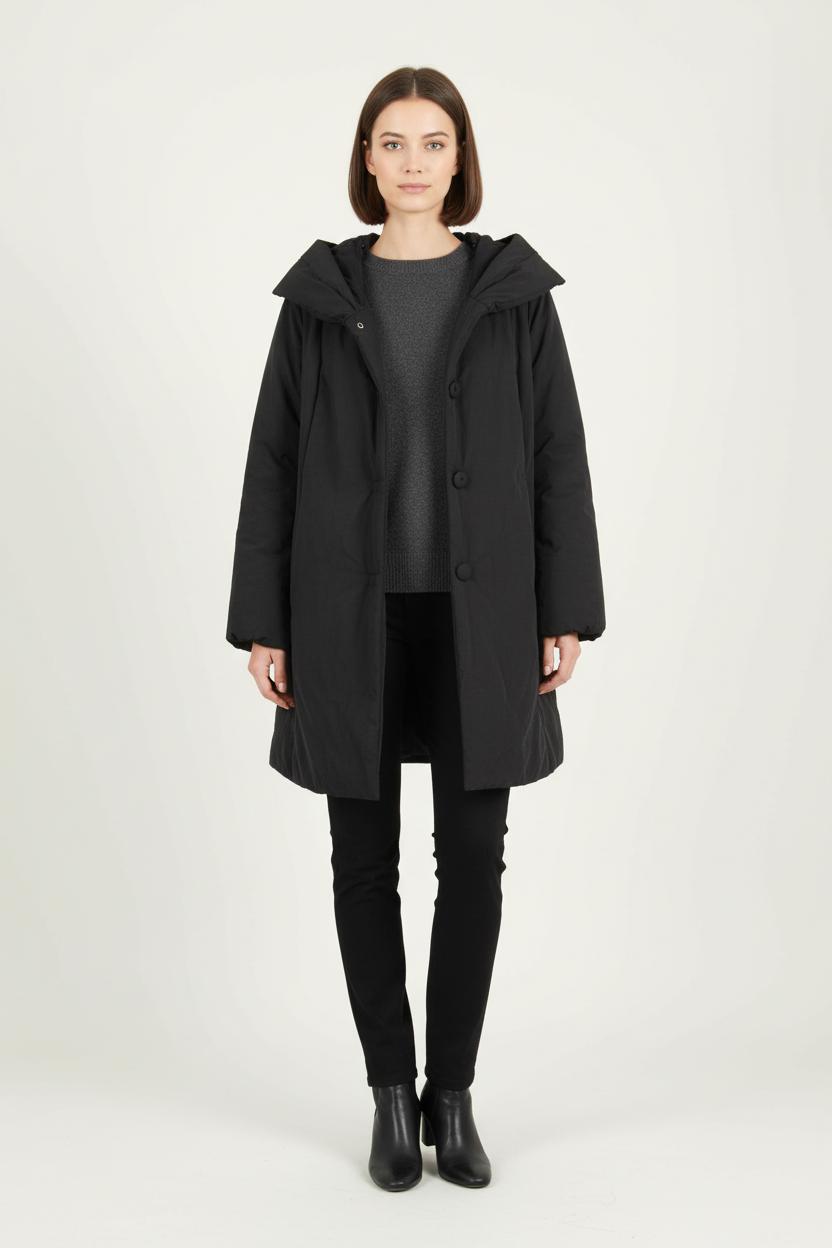 Manteau Noir - Taille XL/42 de la marque Marina Rinaldi | PARAD46597 - Vendu par Paradigme - Image 1