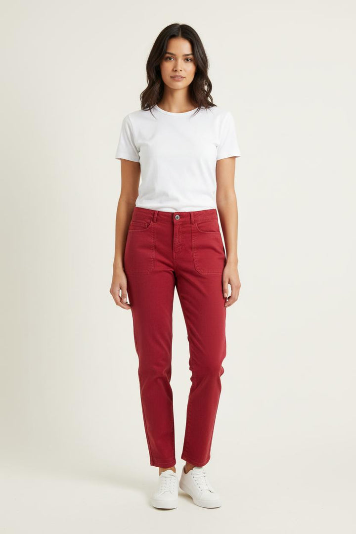 Pantalon Bordeaux - Taille L/40 de la marque Gerard Darel | PARAD46601 - Vendu par Paradigme - Image 1
